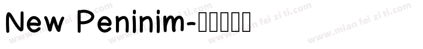 New Peninim字体转换